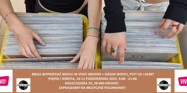 MEGA wyprzedaż winyli + giełda płytowa w VIVO! Krosno