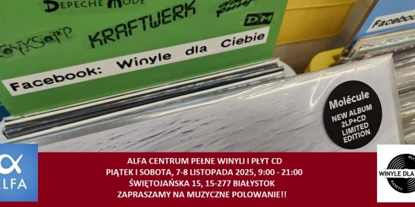 Alfa Centrum pełne winyli i płyt CD