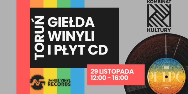 📀 22 Giełda Winyli i Płyt CD w Toruniu📍 KOMBINAT KULTURY