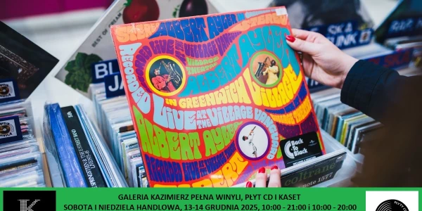 Galeria Kazimierz pełna winyli, płyt CD i kaset