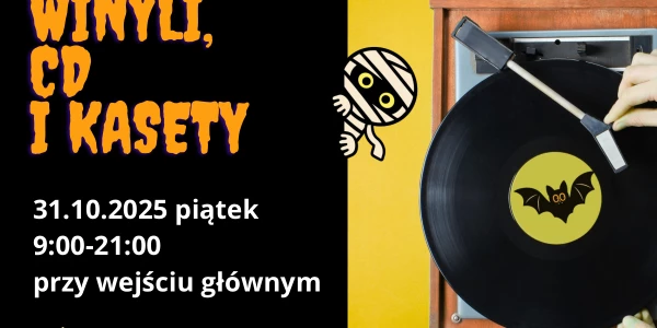 BOOO! HALLOWEENOWA EDYCJA! WYSPA WINYLI, CD I KASETY 31.10.25 piątek Galeria Grudziądzka
