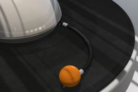 Gramofon w kształcie Saturna